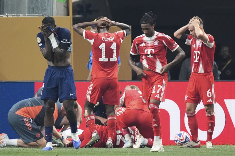 Die Bayern-Spieler waren schockiert.