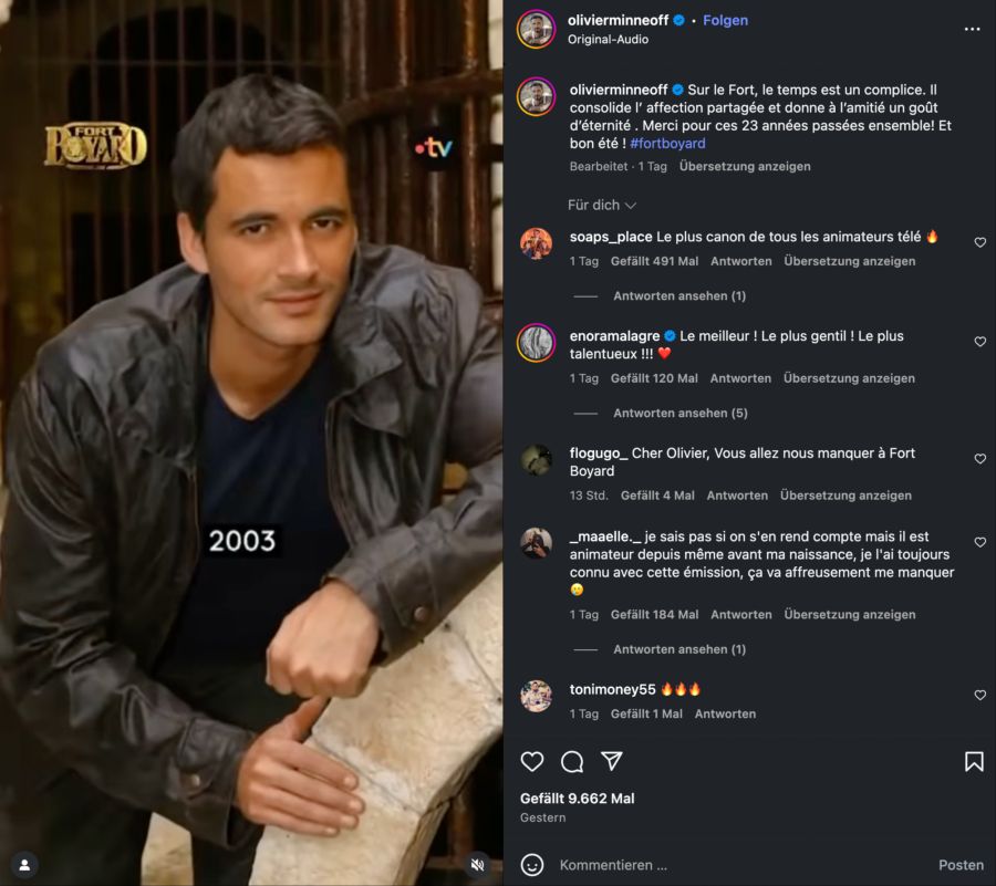 Olivier Minne Fort Boyard