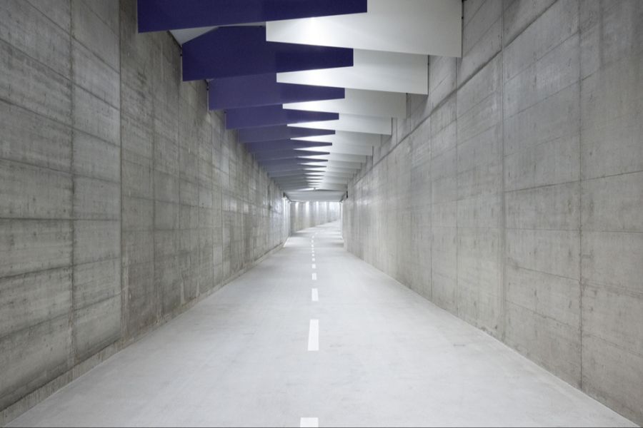 Der rund 440 Meter lange Stadttunnel verbindet die Kreise 4 und 5 in Zürich.