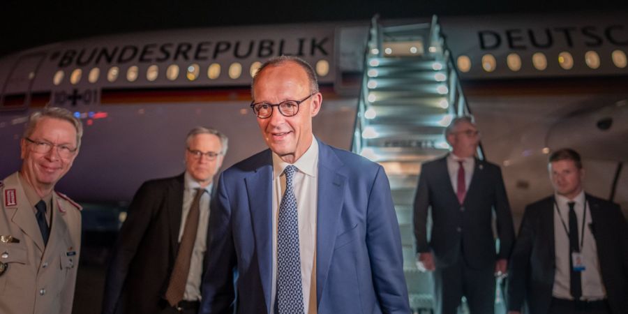 Merz Trump Ankunft