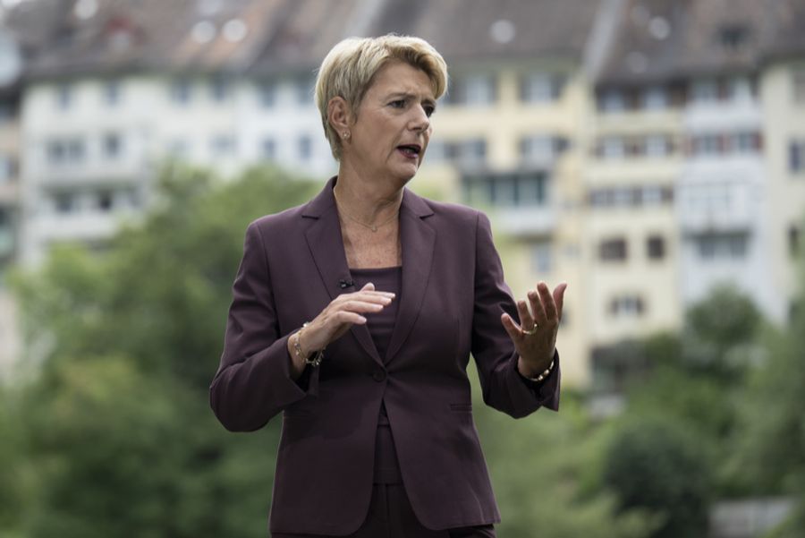Besonders hart trifft es die Schweiz. Hier im Bild Bundespräsidentin Karin Keller-Sutter.