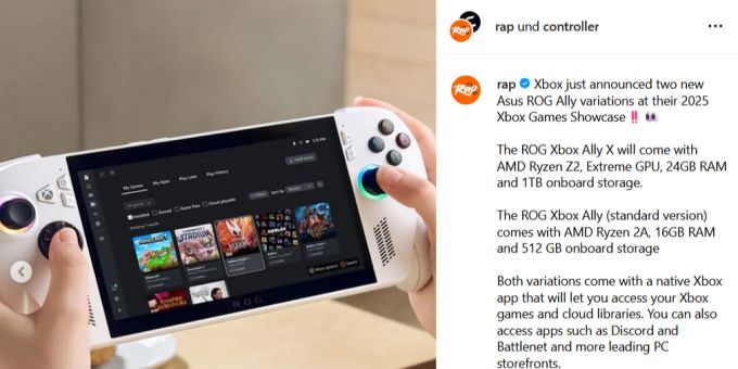 Microsoft hat gemeinsame Sache mit Asus gemacht. xbox