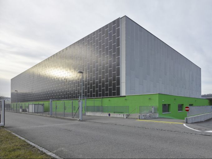 Aussenansicht des Rechenzentrums der Green Datacenter AG in Lupfig AG, aufgenommen am 8. Januar 2018. Rechenzentrum Green Datacenter AG