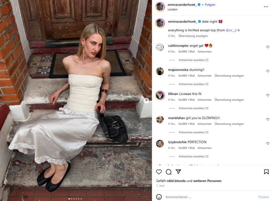 Ein Londoner Dieb stiehlt einem Model das Handy am helllichten Tag.