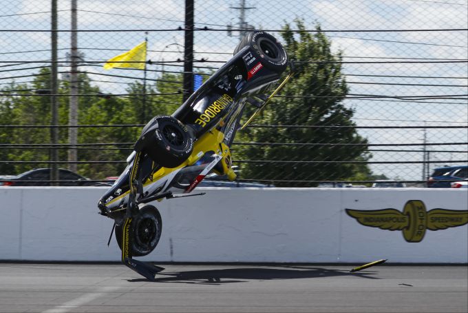 Colton Herta stürzt während der Quali zur Indy 500.
