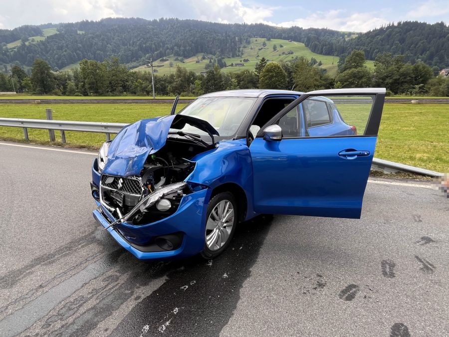 Eine Autofahrerin (79) wurde nach dem Unfall ins Spital gebracht.