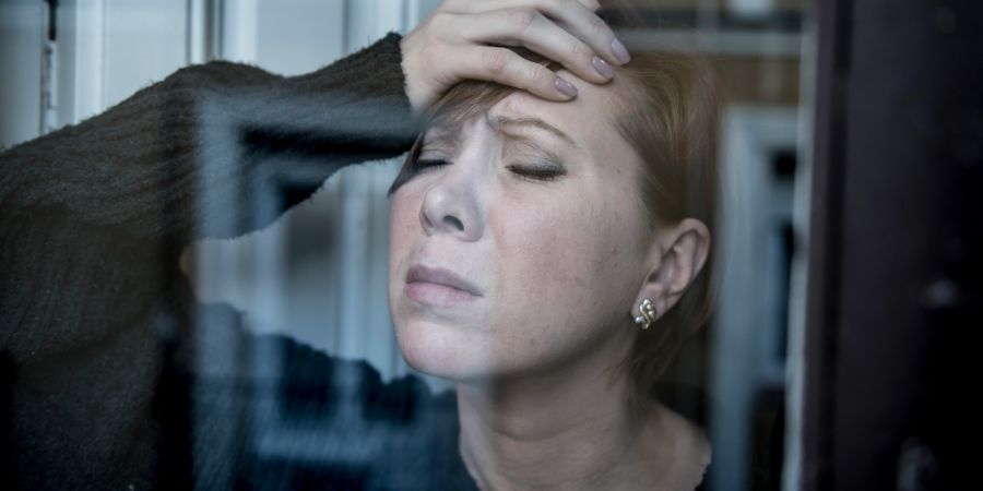 Verzweifelte Frau