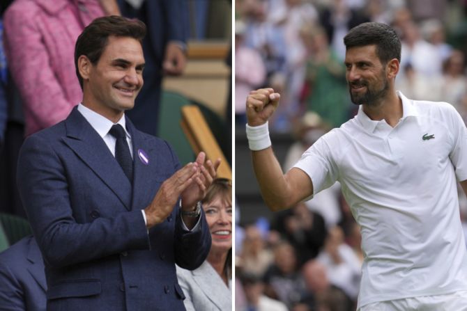 Wimbledon Djokovic Roger Federer