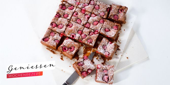 Schokolade Himbeeren