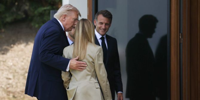 Trump Meloni Macron
