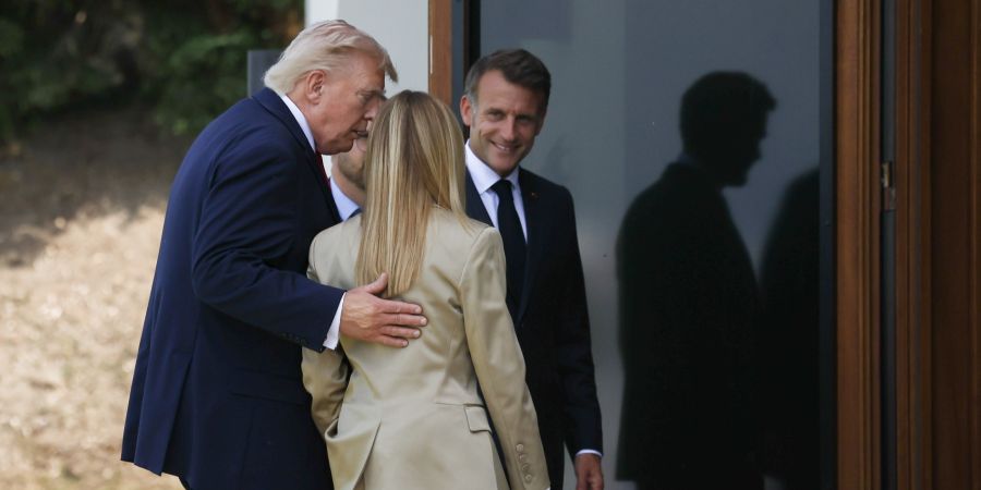 Trump Meloni Macron