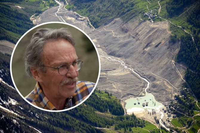Lötschental Weideland Landwirtschaft Bergsturz