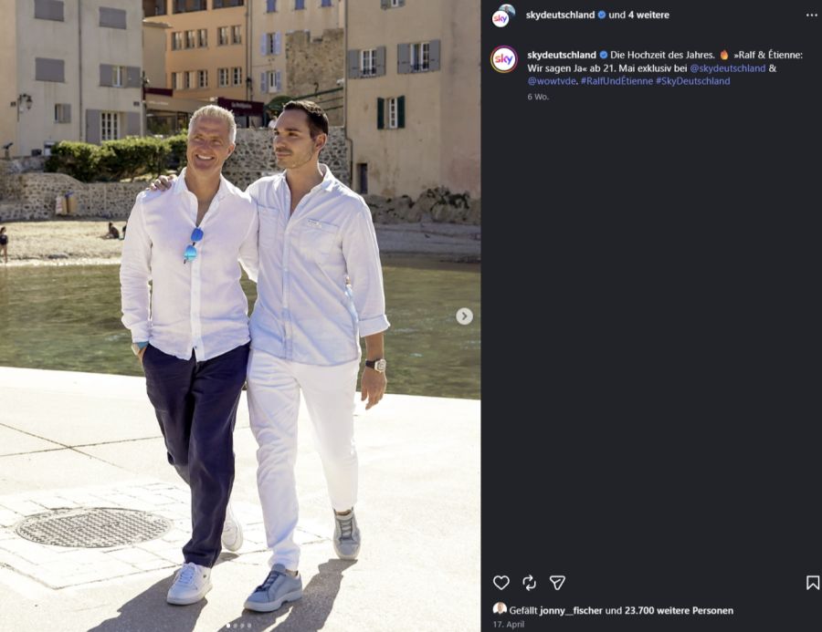 Bilder der Hochzeit gibt es in einer Dokumentation, die kommende Woche erscheint. (Archivbild)