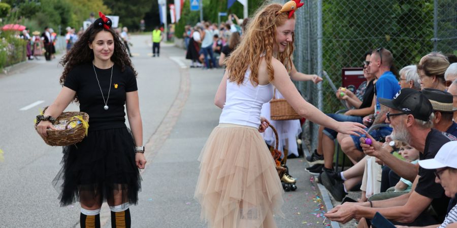 Impressionen vom Festumzug der Gemeinde Gunzgen.