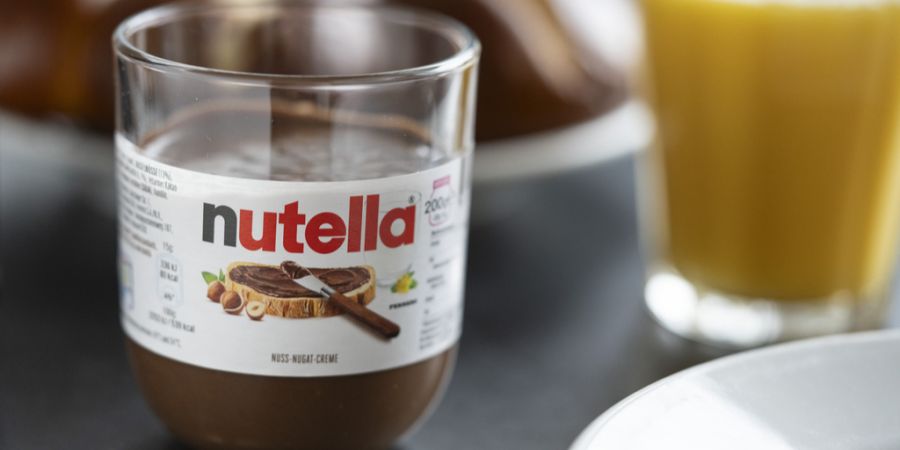 Glas Nutella