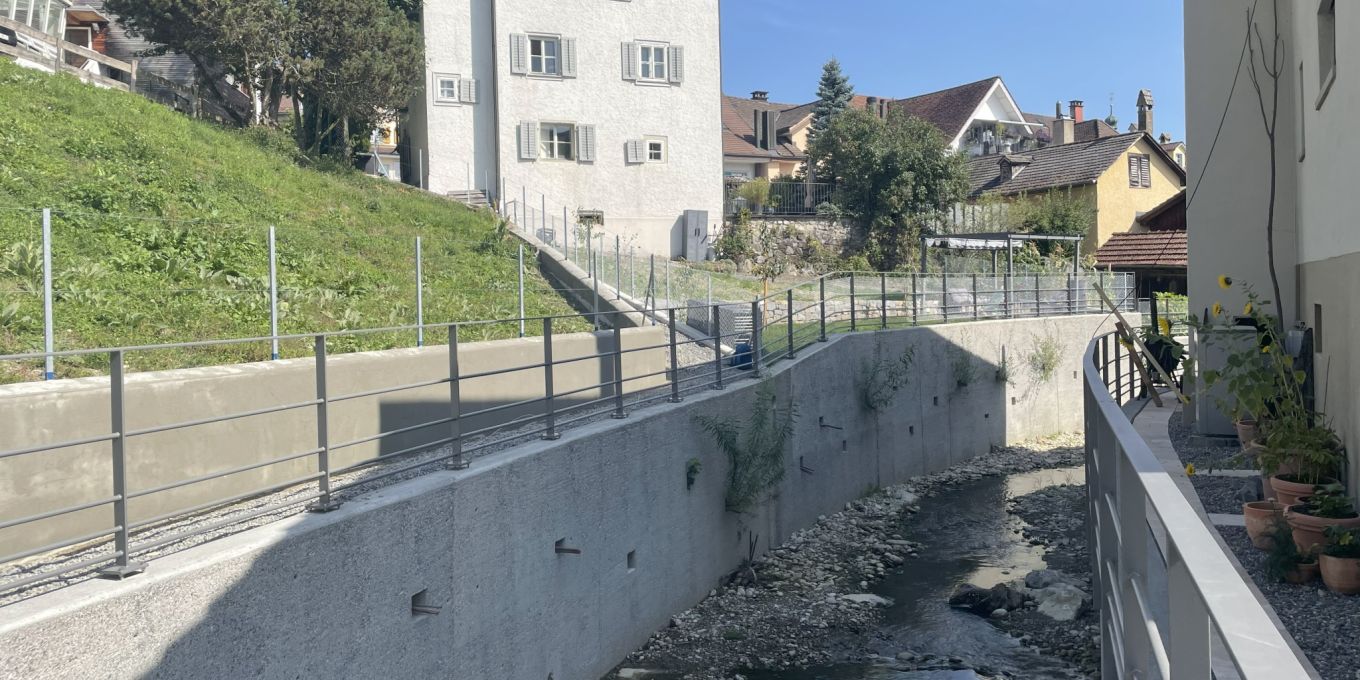 Hochwasserschutzprojekt an der Wyna in Beromünster LU abgeschlossen ...