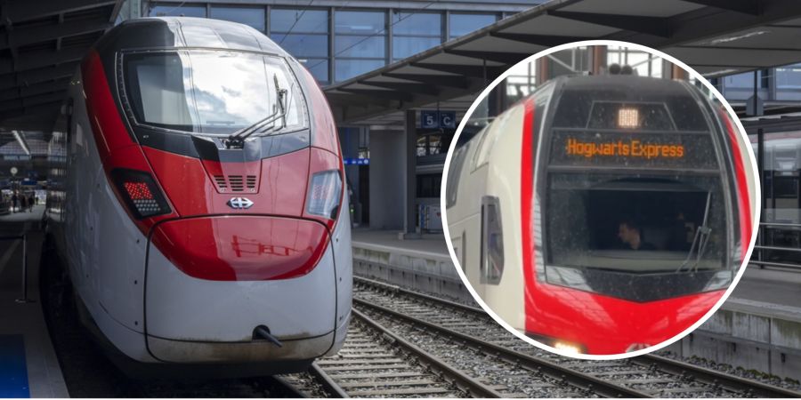 Hogwarts-Express Bahnhof Basel Anzeige