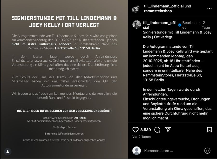 Till Lindemann Post