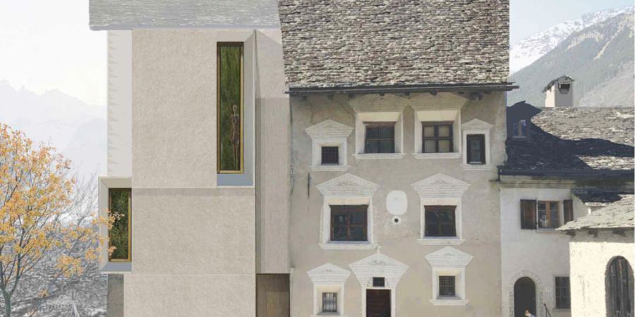 Ein neuer Flügel mit Aufzug und einem neuen Ausstellungssaal: So sieht der Plan für die Renovierung des Museums «Ciäsa Granda» in Stampa aus. Die Kosten für die Arbeiten belaufen si...