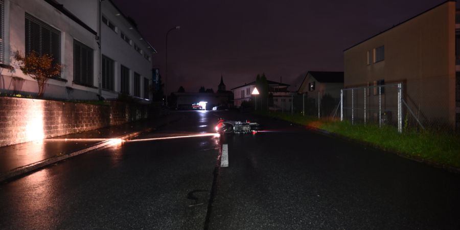 Selbstunfall Motorrad