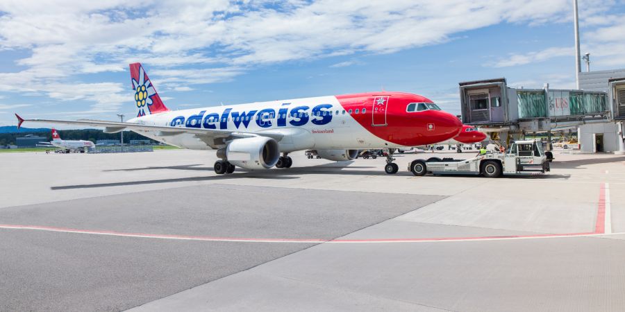 Ein Edelweiss-Flieger konnte wegen des Konflikts heute nicht nach Zypern fliegen.
