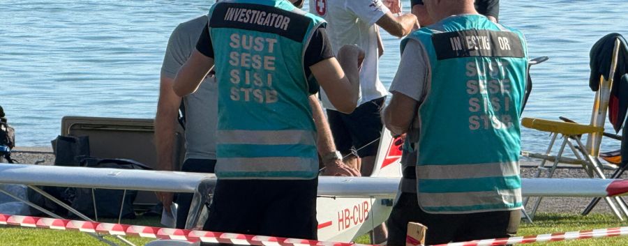 Einsatzkräfte der SUST.