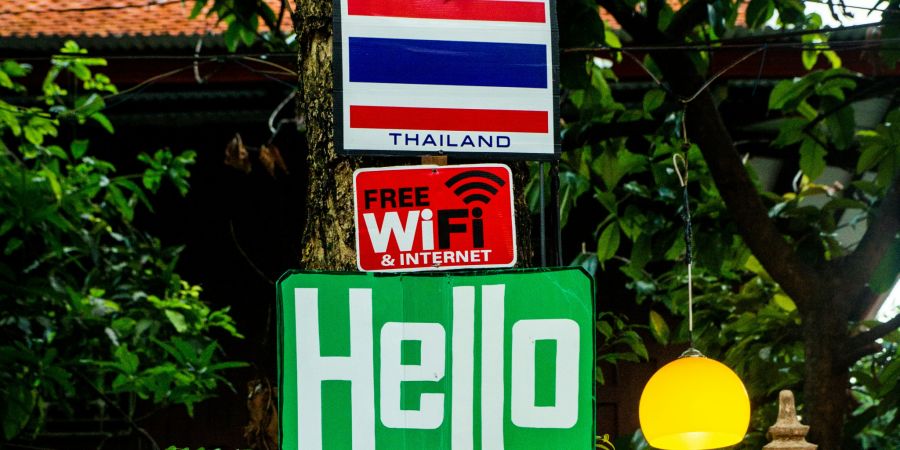 Thailand Schild