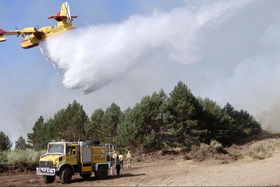 Spanien Brände Löschflugzeug