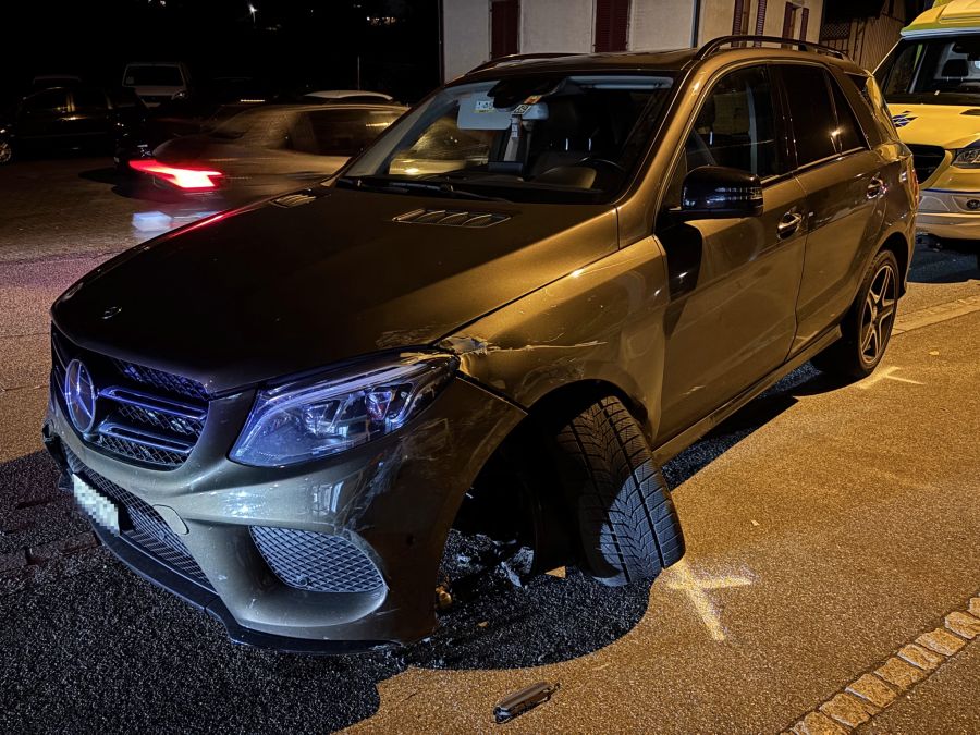 Bei der Kollision entstand Sachschaden.