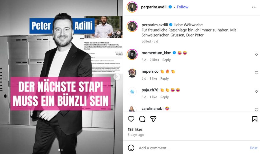 Përparim Avdili FDP