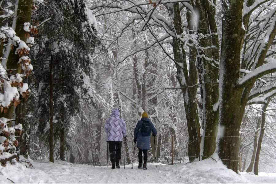 Am Freitag schneit es weiter, es wird mit weiteren 10 Zentimeter gerechnet.