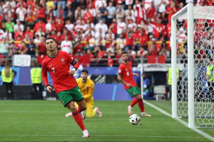 Cristiano Ronaldo und Portugal gewinnen an der EM 2024 gegen die Türkei klar mit 3:0.