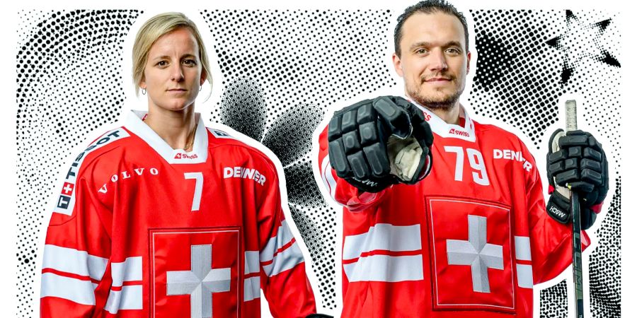 Lara Stalder und Calvin Thürkauf präsentierten das neue Trikot, das Tradition und Innovation vereint.