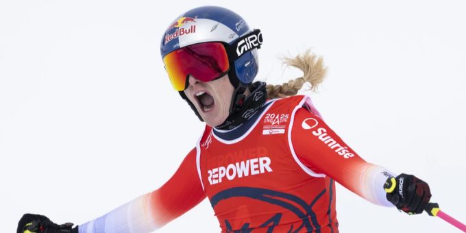 Fanny Smith brilliert bei der Skicross-Heim-WM in St. Moritz. smith