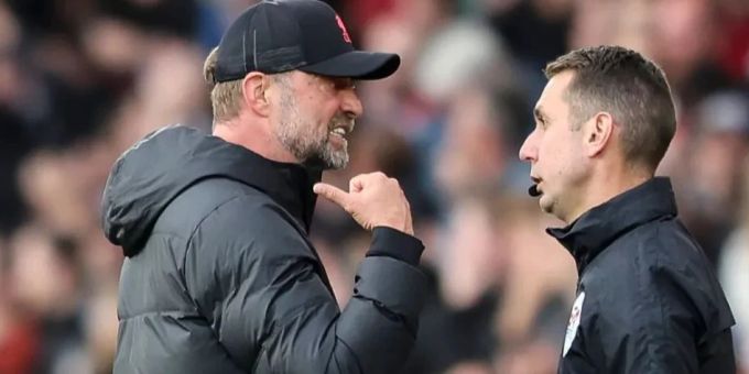 David Coote wurde in England gefeuert, nachdem ein Beleidigungs-Video gegen Jürgen Klopp auftauchte. David Coote Jürgen Klopp