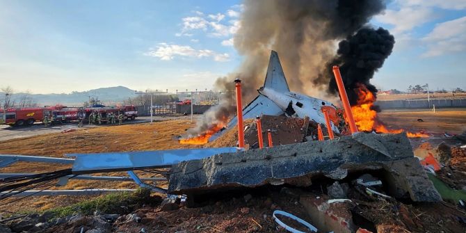 Passagierflugzeug in Südkorea verunglückt