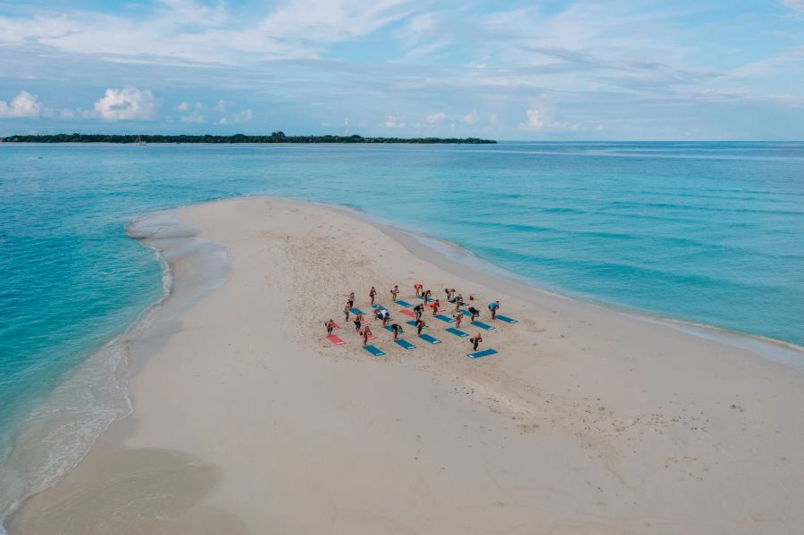 Yoga am Strand