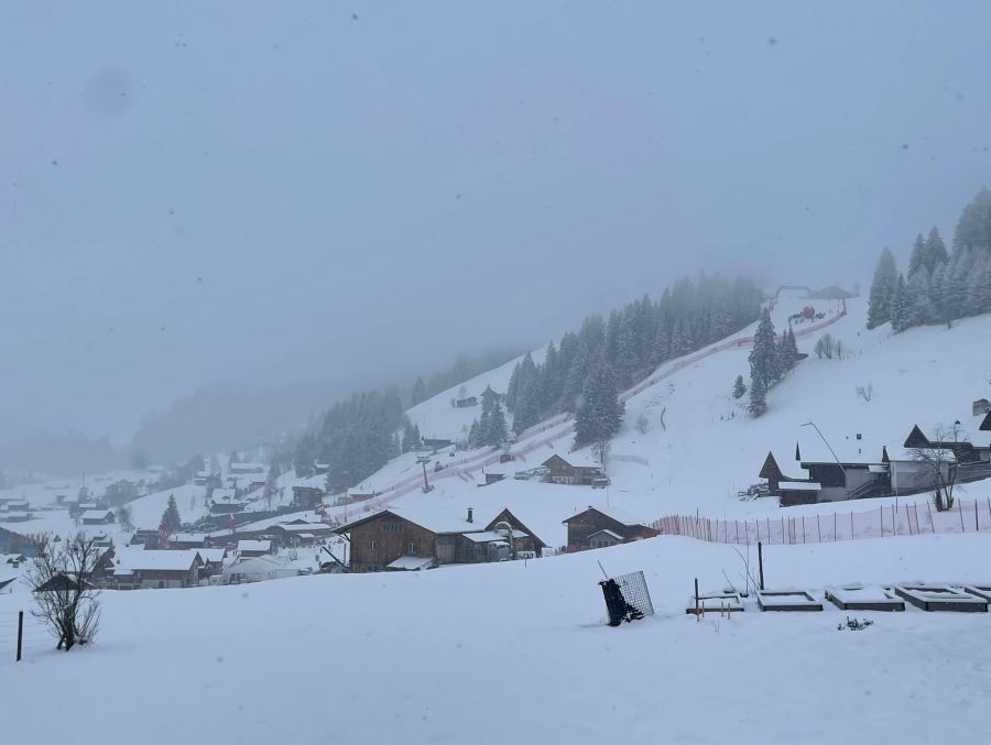 Das Wetter in Adelboden zeigt sich nicht von der besten Seite.