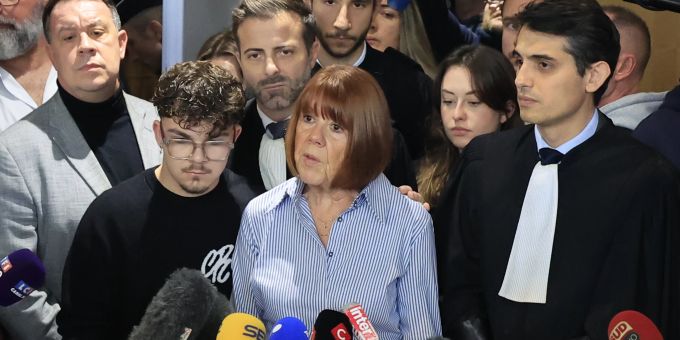 Gisèle Pelicot sprach nach der Urteilsverkündung zu den Medien. pelicot