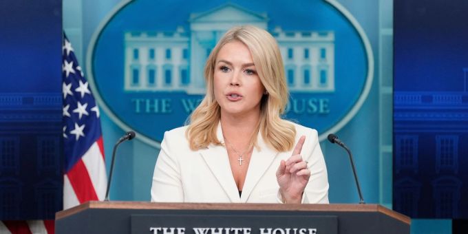 Die USA beteiligen sich wirtschaftlich an einer freien und souveränen Zukunft der Ukraine, so Sprecherin Karoline Leavitt. (Archivbild) Leavitt