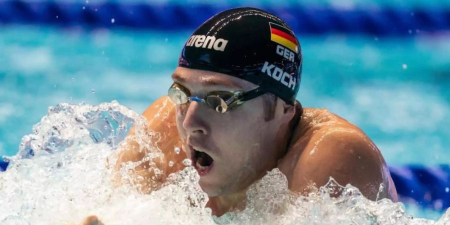 Hat seine dritte Olympia-Teilnahme im Blick: Marco Koch. Foto: Bernd Thissen/dpa