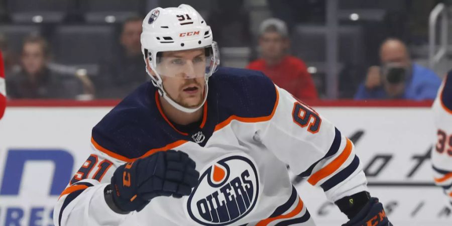 Gaëtan Haas (hier im Dress der Edmonton Oilers) wechselt zum EHC Biel.