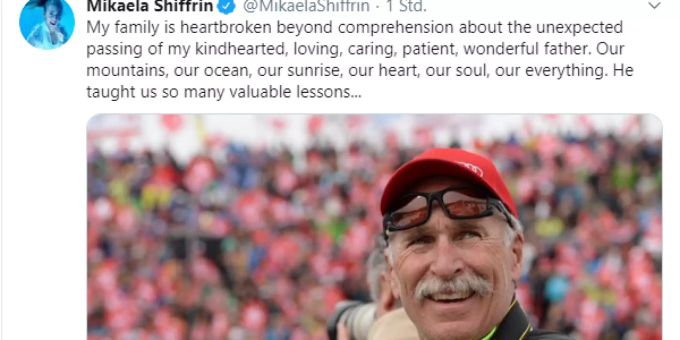 Shiffrin postet diesen Text auf Twitter. Shiffrin