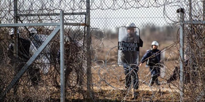 Migranten an der griechisch-türkischen Grenze