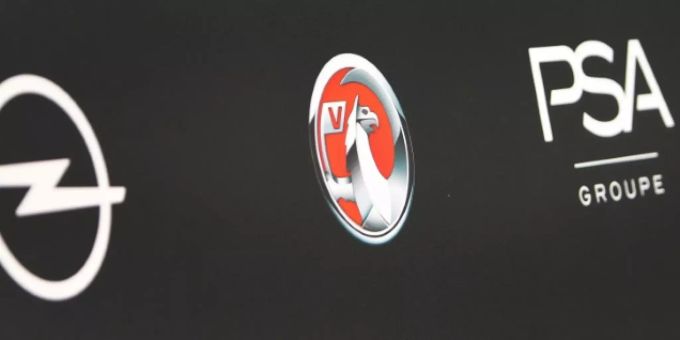 Die Logos von Opel und seiner Mutter PSA Die Logos von Opel und seiner Mutter PSA