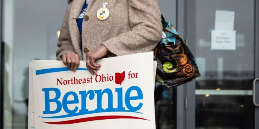 Anhängerin von Bernie Sanders in Ohio