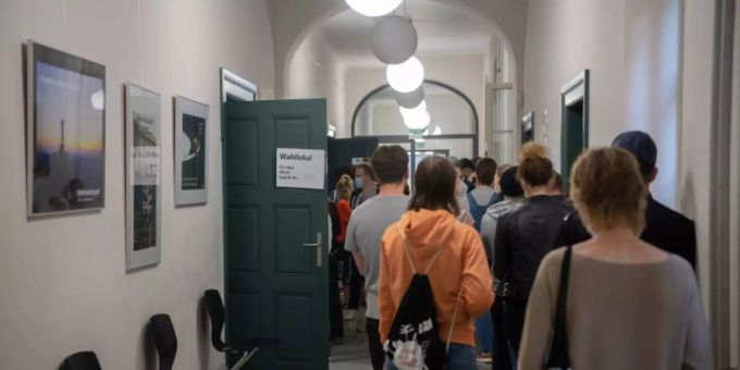 Wahllokal in Berlin Wahllokal in Berlin
