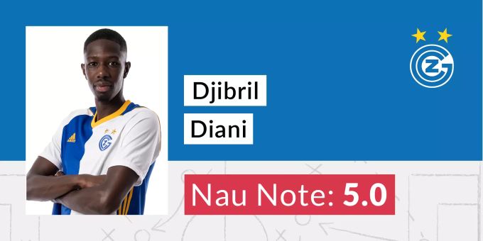 Die Nau.ch-Note für Djibril Diani von GC. Diani GC Note