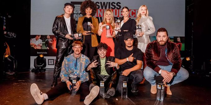 Die Gewinner des Swiss Influencer Awards 2021. influencer