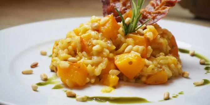 Kürbisrisotto